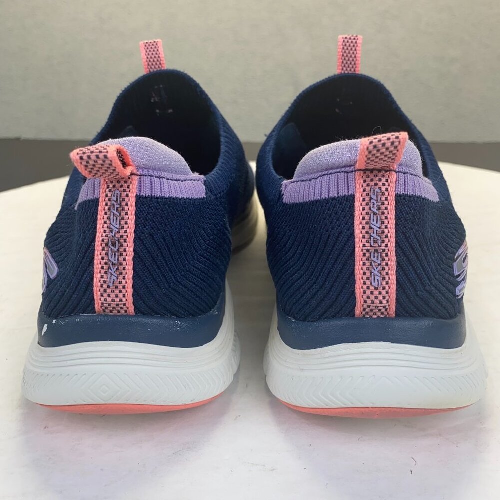 Skechers Flex Appeal 4.0 Victory Lap Navy Lavender Womens Athletic Shoes,Size 10 - Picture 6 of 12